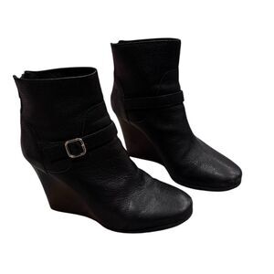 J.Crew Emmett Wedge Ankle Boots in black 8